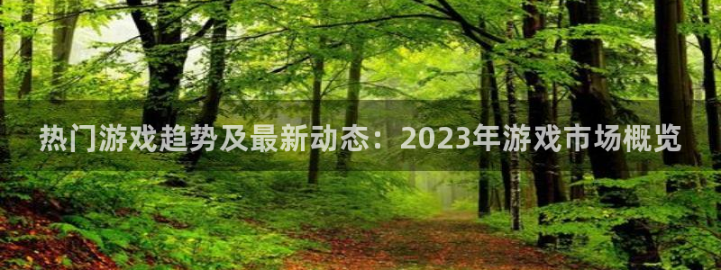 长征娱乐直属：热门游戏趋势及最新动态：2023年游戏市场概览