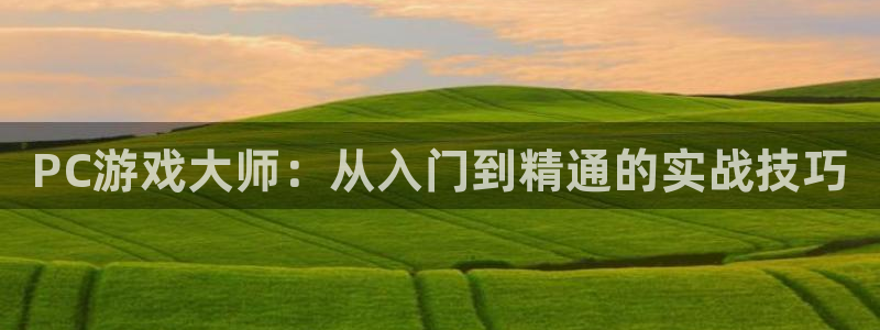 长征娱乐测速：PC游戏大师：从入门到精通的实战技巧